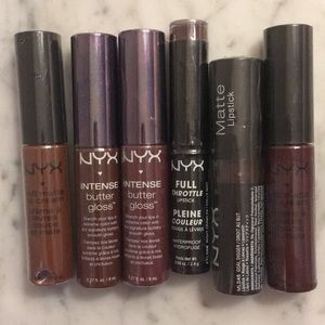 NYX Lipstick Bundle - Deep Brown and Burgundy